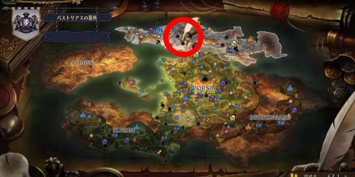 Unicorn Overlord - Bastorias Cemetery 3 Map Location