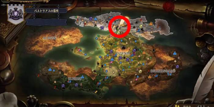 Unicorn Overlord - Bastorias Cemetery 4 Map Location