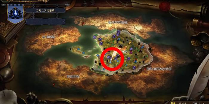 Unicorn Overlord - Cornia Cemetery 1 Map Location