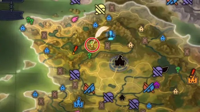 Unicorn Overlord - Cornia First Stone Ring Map View