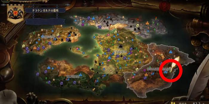 Unicorn Overlord - Drakenhold Cemetery 3 Map Location