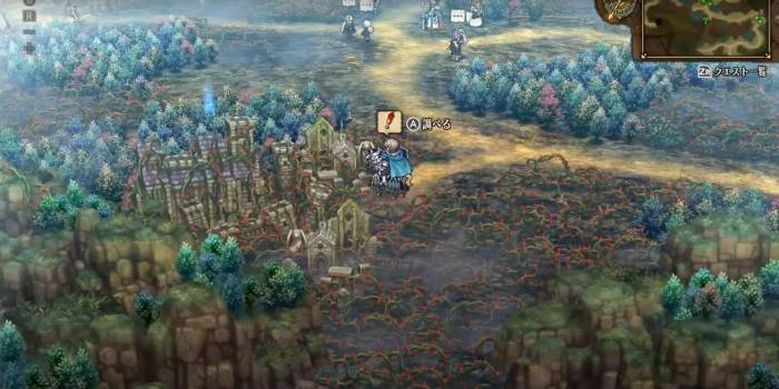 Unicorn Overlord - Elheim Cemetery 1 Overworld Location