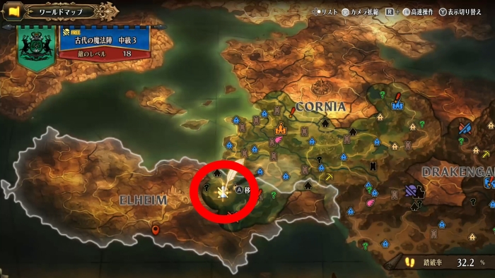 Unicorn Overlord - The Sigil's Trial - Moderate 3 Location (Map View)